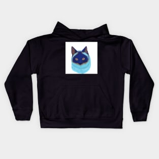 Colourful Siamese Cat Kids Hoodie